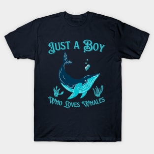 Just A Boy Who Loves Whales T-Shirt